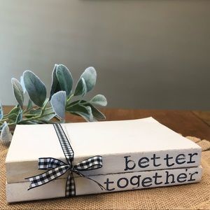 Hand stamped books - better together